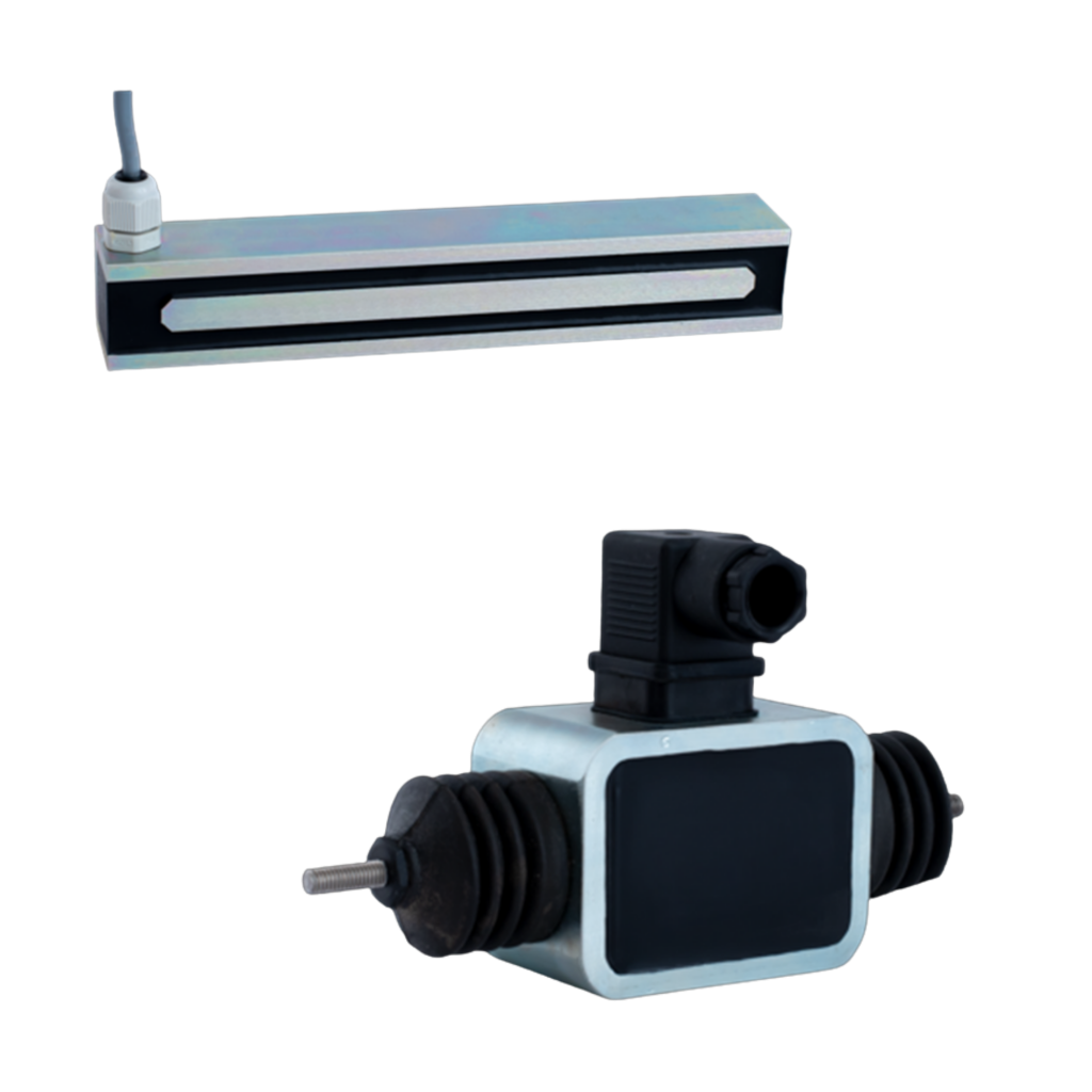 Electromagnetic holding rod in combination with linear solenoid for industrial applications from magnetworks