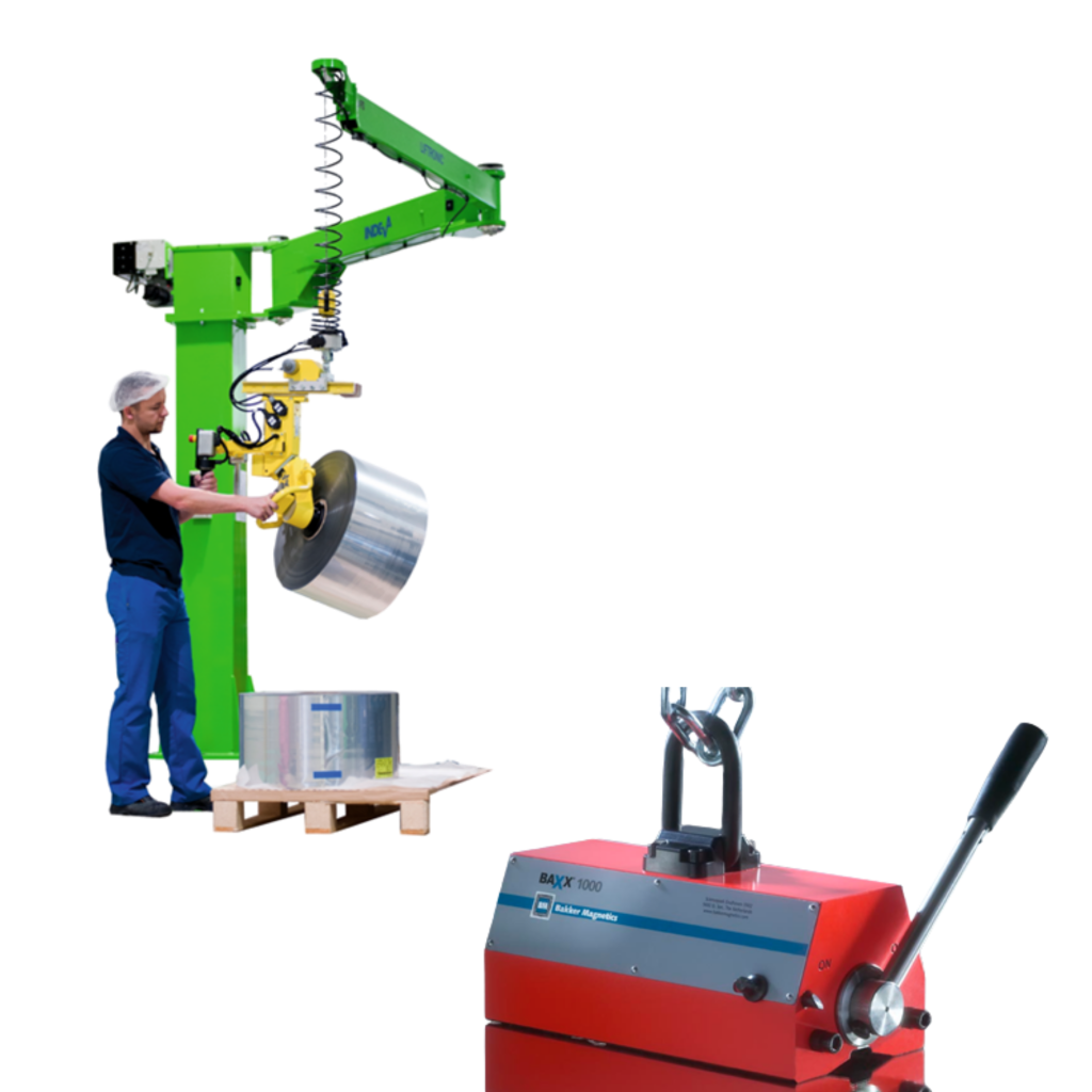 Balancer with lifting magnet for handling steel coils in industrial applications by magnetworks